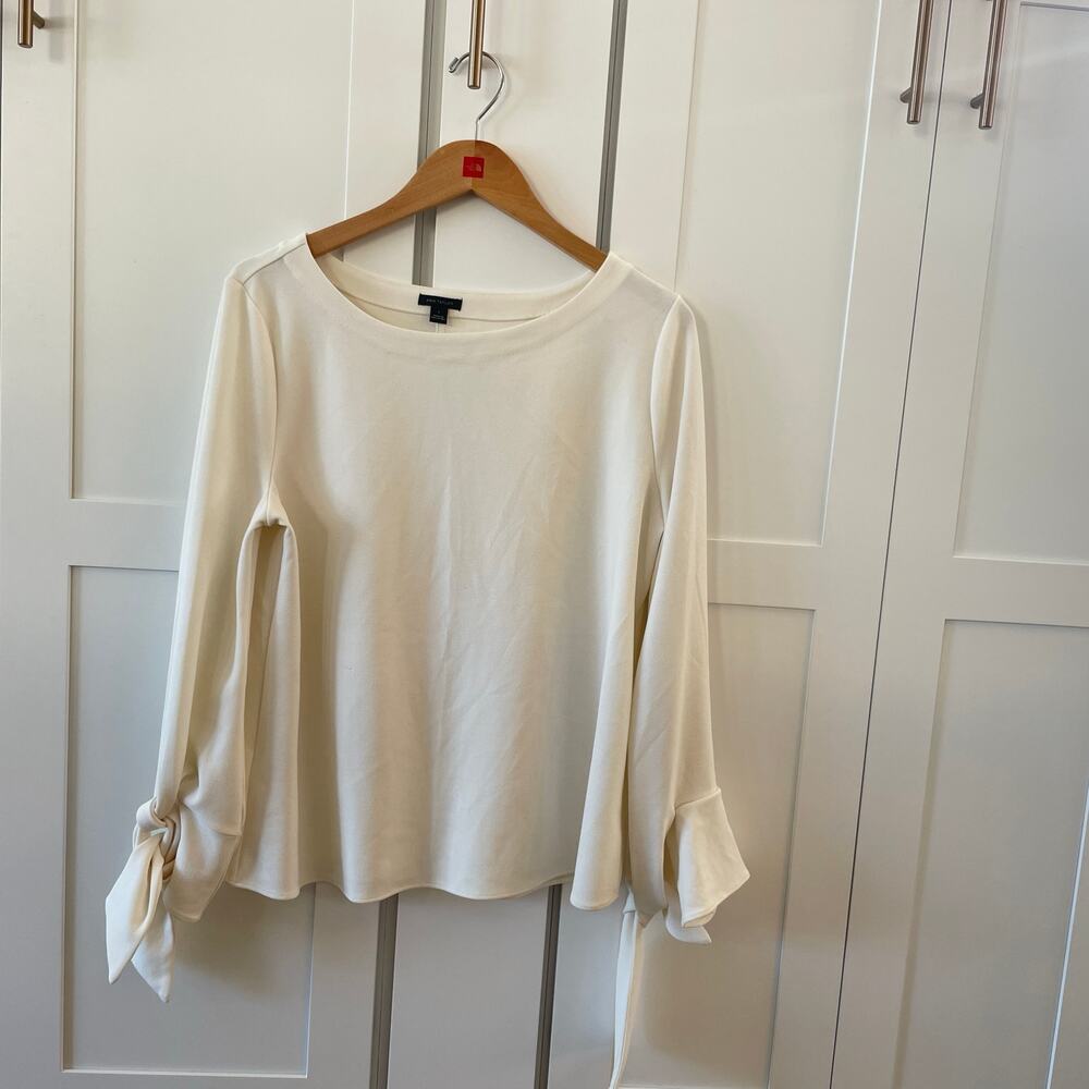 Ann Taylor Tie Sleeve Top - Picture 6 of 7
